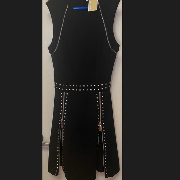 Michael Kors Studded Black Mini Dress, Size XXS - Picture 5 of 5